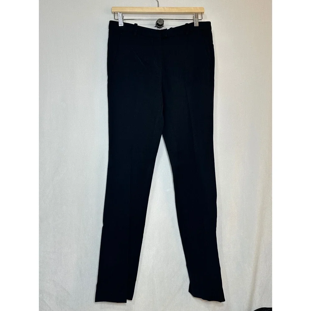 Roberto Cavalli Black Straight Leg Tailored Trousers Pants IT‎ 42